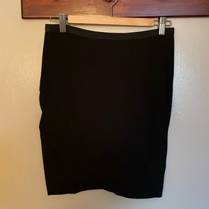 Banana Republic faux wrap black skirt